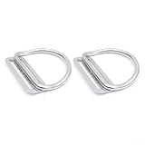 Verschiebbarer D-Ring aus Edelstahl für einstellbaren Auftrieb beim Sidemount Tauchen (2 Stück)