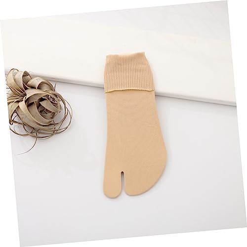 5 Pairs Velvet Toe Socks for Men and Women Summer Thin Split-Toe Slipper Socks Mid-Calf Length Soft Lightweight for Home and Travel Random Color4