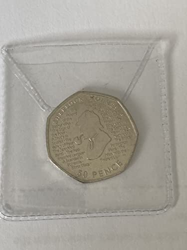 LUCOBE 2019 Sherlock Holmes Uncirculated 50p Collectable Coin From Sealed Mint Bag