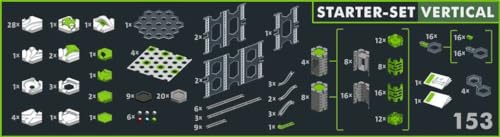 Ravensburger - GraviTrax Pro - Starter Set Vertical - 26832 - Jeu de Construction STEM - Circuits de Billes créatifs - 153 pièces - Enfants de 8 Ans et Plus - Version française