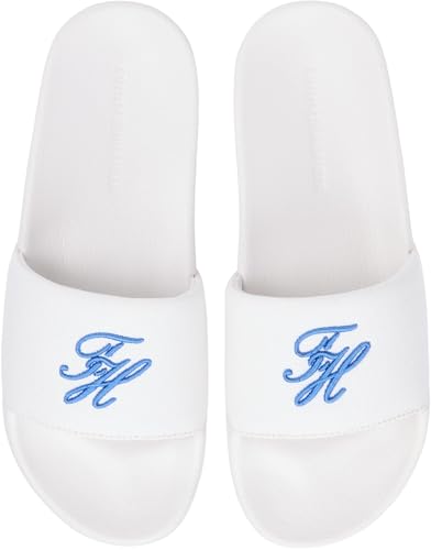 Tommy Hilfiger Damen Flip Flops Script Pool aus Canvas, Weiß (Ecru), 37 – Ansicht 6