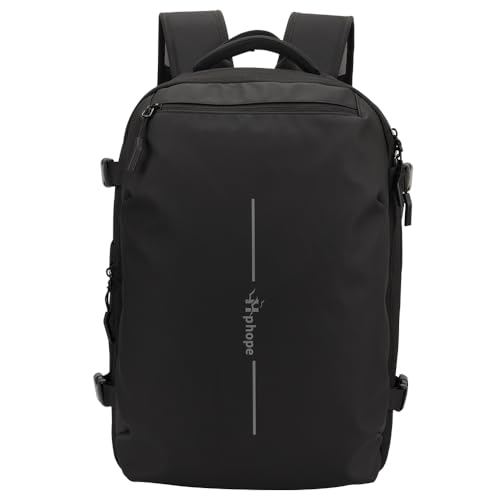 [Hp hope] 真空圧縮 60L リュック エア真空 バックパック メンズ 17インチPC対応 大容量 多機能 TSAロック付き 乾湿分離 キャリーオン機能 通勤 通学 出張 旅行 2泊 3泊 拡張可能 キーホルダー付き