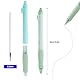 JAWUZ 8 Stück Radierbarer Kugelschreiber,Radierbare Stifte,Einziehbare Tintenroller Radierbar Für Studenten Geschenk,Schul Bürobedarf(0,5mm Blau)