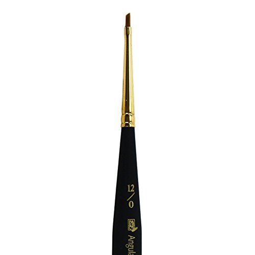 Image of Princeton Mini-Detailer Angle Shader Brush, Synthetic, Short Handle, Size 12 /0 inch, 1 Count