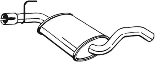 Bosal 233-693 Middle Silencer
