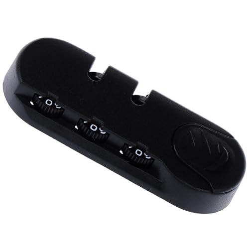 Whltzf Stilvolles Schwarzes Diebstahlschutzschloss Mit 3-stelliger Zahlenkombination Zubehör Für Vorhängeschlösser Geeignet Koffer Und Bietet Schutz Outdoor Ausrüstung