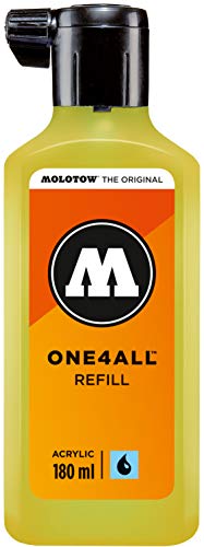 Molotow MO692220 Refill ONE4ALL Recharge pour marqueur permanent Jaune fluo 180 ml Cover