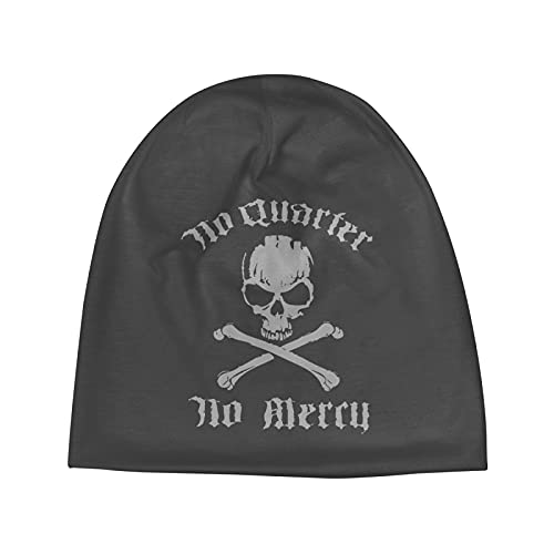 Blackbeard No Quarter 1718 Pirate Skull Comfortable Soft Slouchy Beanie Hats Thin Knitted Caps Hip-Hop Skull Hat Deep Heather