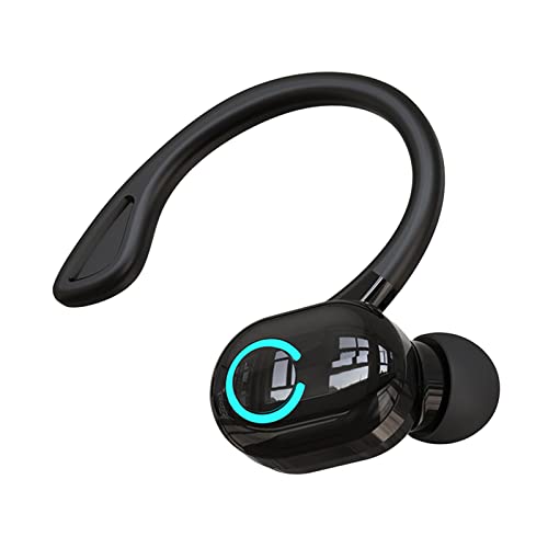 Ronyme Bluetooth-Kopfhörer, 5 Stunden Spielzeit, eingebautes Mikrofon, leichte Ohrbügel für Sport , Schwarz Cover