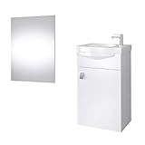 Elegante e pratico: Mobile elegante e intramontabile, con lavabo in ceramica e specchio dal design moderno. Grazie agli ampi scomparti all'interno dell'armadio, i prodotti possono essere riordinati in modo semplice e accurato. Il lavabo in ceramica è un vero e proprio pezzo forte.