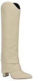 Nine West Women's Lindey Boot, Cream 150, 7