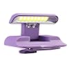 Christian Art Gifts Adjustable LED Book Light w/Magentic Clip & Inspirational Scripture: Grace Upon Grace - John 1:16 for Reading, Crafts, Sewing, Travel, Adjustable Bright, Dim, Pulse/Strobe, Purple #1