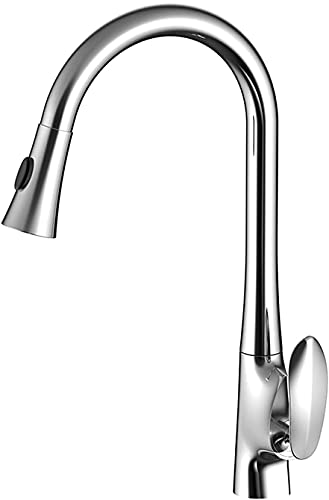 Robinet de cuisine en laiton chromé durable et design ergonomique