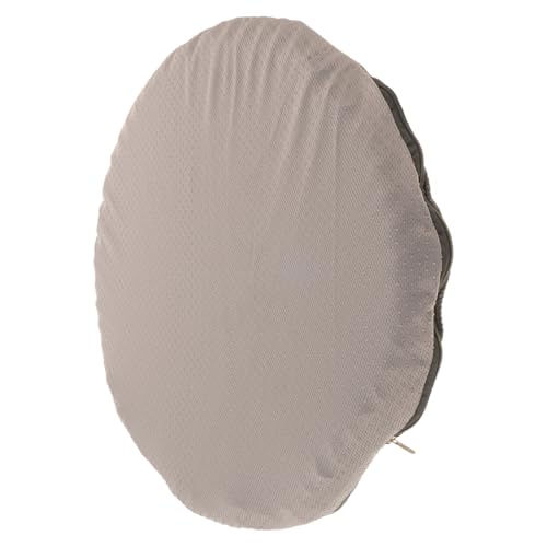 Cojín de látex para asiento ergonómico con funda textil gris transpirable 2