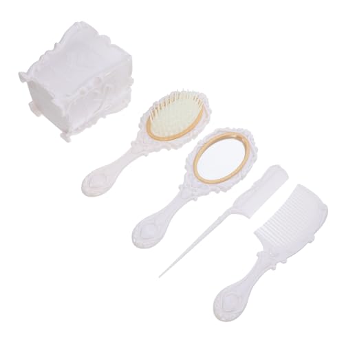 FRCOLOR ポータブルミラーコーム 静 防止 コンパクト ヘアスリングツール 頭皮 コーム付き メイクアップチェック 手鏡 ケース入り