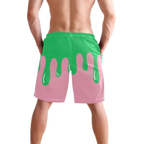 Asthetic Art Colorful Shorts for Men Casual Mens Casual Shorts 8”/ 9” Long XL Plus Size Surfing3