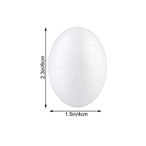 CLISPEED Ovos de Páscoa 50 Pçs- 6Cm Falso Ovos DIY Easter Ovos Ovos Branco