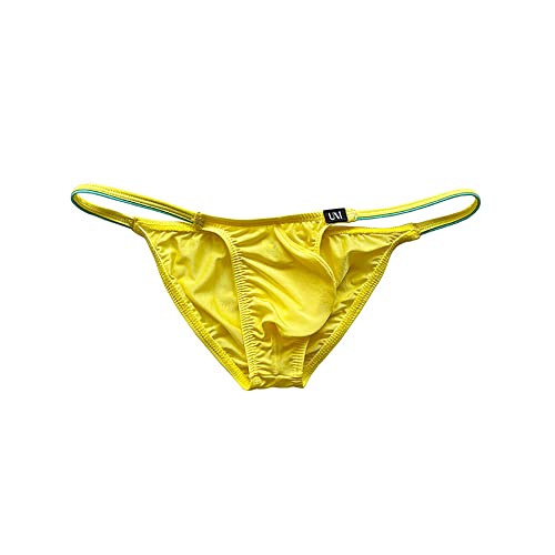 COMLIFE Men's Ice Silk String Bikini Underwear Thin Bulge Pouch Triangle Briefs Underpants Bikini Briefs3