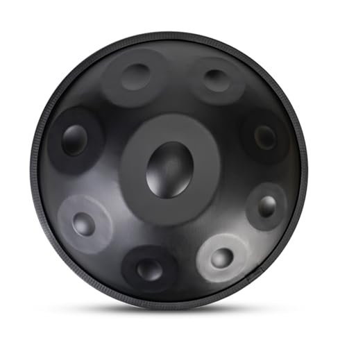 Handpan de acero ORANGES 9 notas negro 440Hz miniatura 1