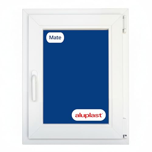 Ventana PVC Reforzada 500x600 Blanca | Oscilobatiente Derecha | Cristal Climalit Mate | Perfil Aluplast | Entrega 24/48h