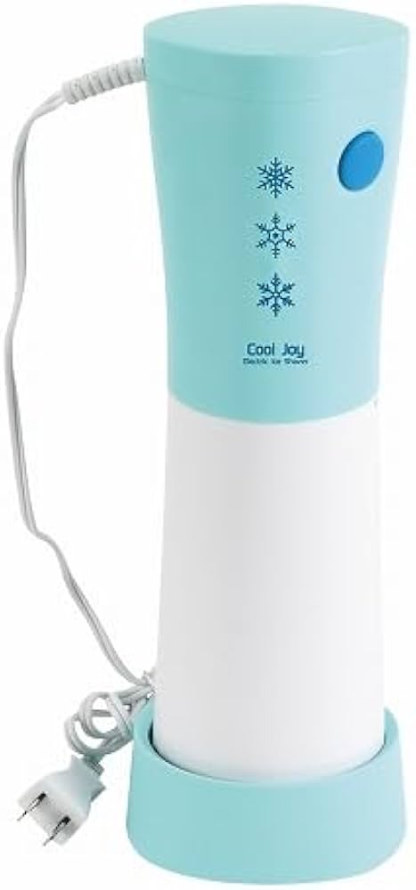 Amazon | クールリッチ 電動ハンディかき氷器(ミントブルー) D-6624