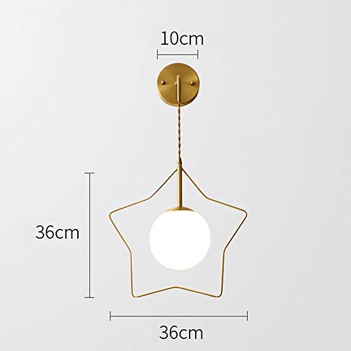 Applique murale moderne en laiton d'intérieur pour chambre