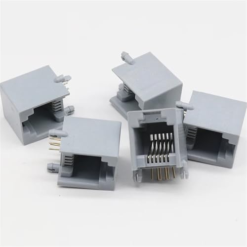 Conector RJ12 6p6c hembra para reparar rosetas empotradas rotas sin espacio