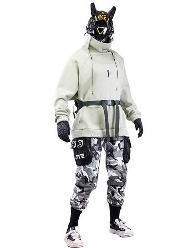 Niepce Inc Cyberpunk Half Zip Up Men’s Sweatshirt4