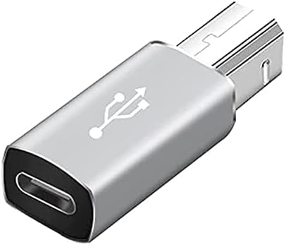 CARE CASE USB C to USB B Converter, USB C to Printer Adapter, MIDI Adapter for Printers, Electric Piano, DIMI, Chrome-Book Pixel, Synthesizer and More (Grey) (ZC-040-TE)