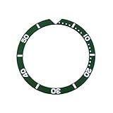 XTINKOPW 1 Stück 38 mm × 31,5 Aluminium-Flachlünetteneinsatz for Herrenuhren, passend for SKX007, SKX009, SRPD-Gehäuse, NH36- und NH35-Uhrwerk(NO.15)