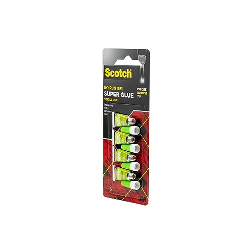 Scotch AD119 Super Glue Gel, 4-Pack Of Single-Use Tubes thumb #2
