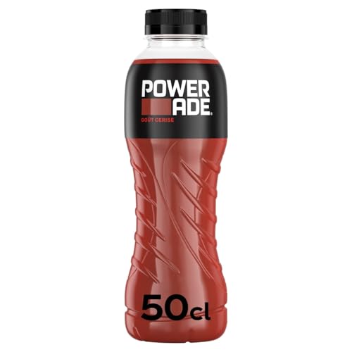 POWERADE – Boisson Revigorante Saveur Cerise, Hydratation et Énergie Intense (Bouteille 50cL) - Lot de 4 - vendu par Lot
