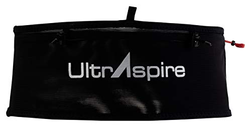 UltrAspire Fitted Race Running Waist Belt - 2.0 Black, X-Large (Waist Size: 34"-36")