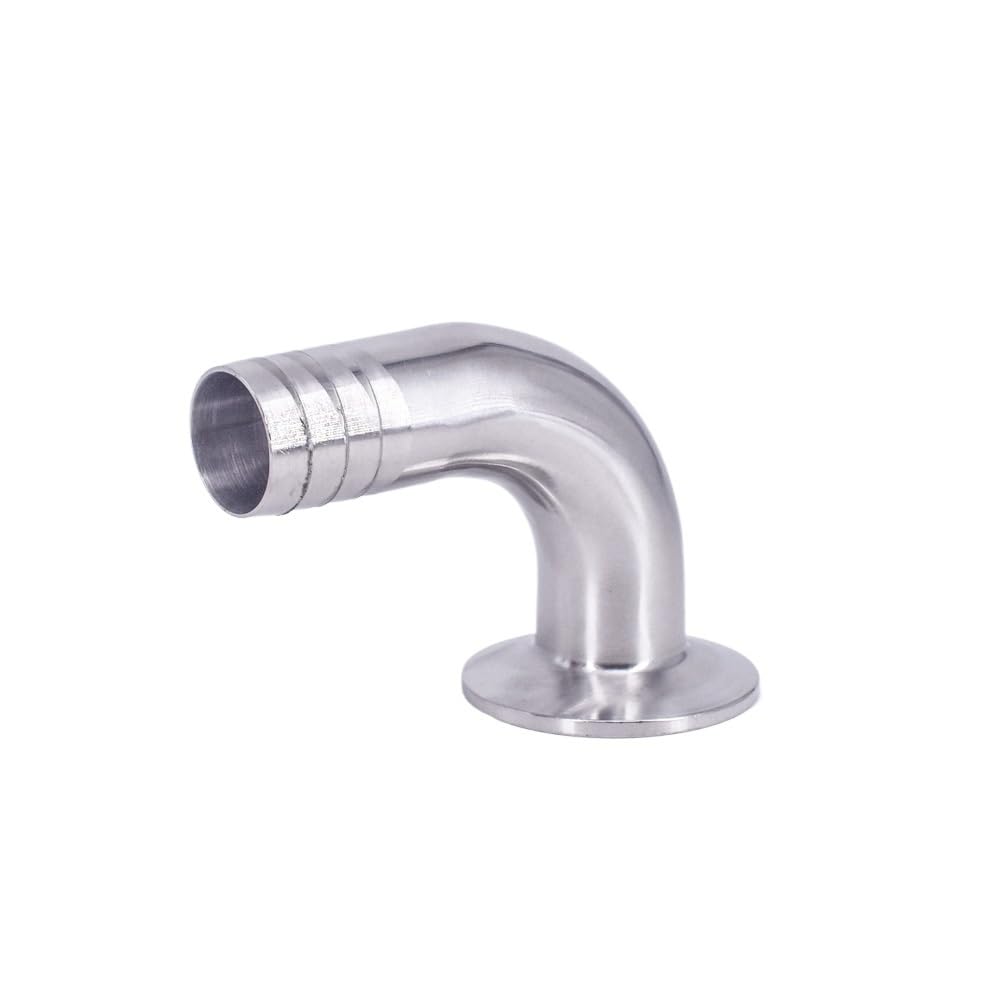 Racores de conexión rápida, Codo De 90 Grados SUS304, Montaje Sanitario Acero Inoxidable Homebrew(19mm Barb K50.5mm,316)