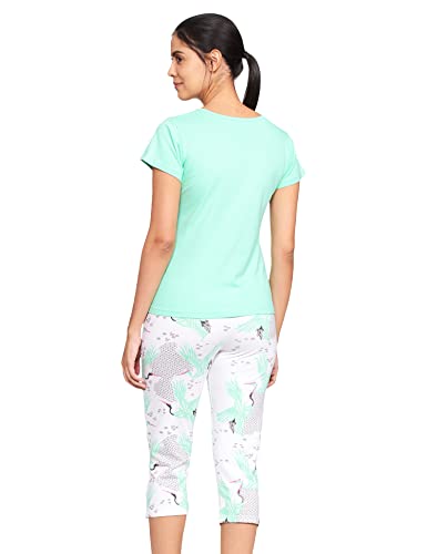 Image of Clovia Women's Cotton Graphic Print Pajama Set