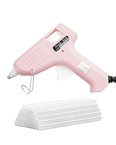 Nature Pulito Hot Glue Gun, 20W Fast‑Preheating High‑Temp Mini Hot Melt Glue Gun Kit with 30...