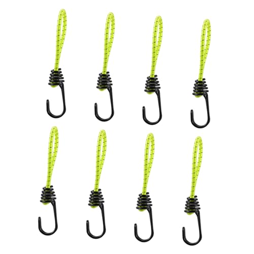 BESPORTBLE Complete Camping Kit 8 Pack Elastic Rope Buckles Tent Tarp Ropes Fixed Binding Straps Tent Tarp Hooks Bungee Cord Secure Attachment