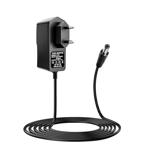 12V 1A LED Alimentation, Adaptateur Secteur AC 100-240V vers DC 12W, Universel Transformateur Prise EU Jack 5.5x2.5mm, 12W Chargeur pour Bande LED, Routeur,...
