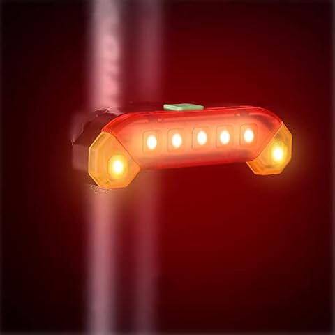 Luz trasera de la bicicleta WASAGA LED USB recargable Cover