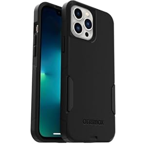 OtterBox iPhone 13 Pro Max & iPhone 12 Pro Max Commuter Series Case – Black, Slim & Tough, Pocket-Friendly, with Port Protection