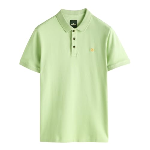 Image of WROGN Men's Pure Cotton Pique Stretch T-Shirt | Slim Fit