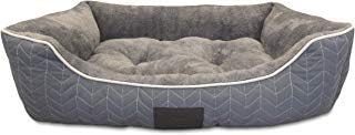 Dog For Dog Herringbone Quilted Cuddler Gray Color