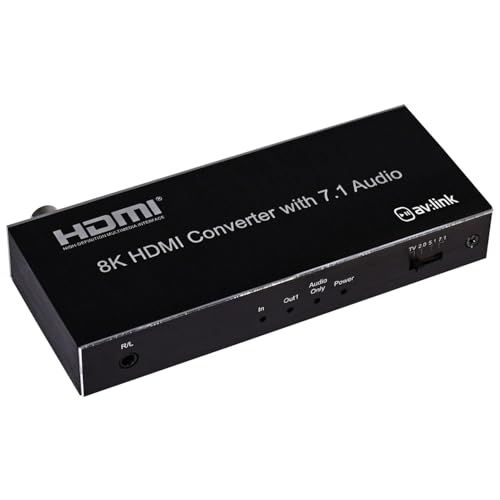 Extractor de audio HDMI 8K que divide vídeo ultra HD y sonido óptico digital 2