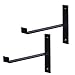 HJRD 2Pcs Supporto Mensole Pesanti Nascosti da Parete per Scaffali, Reggimensola per Scaffalature,Flottanti Staffa in Ferro,con Accessori di Montaggio, Supporti Ripiani(Size:20cm/7.9in)
