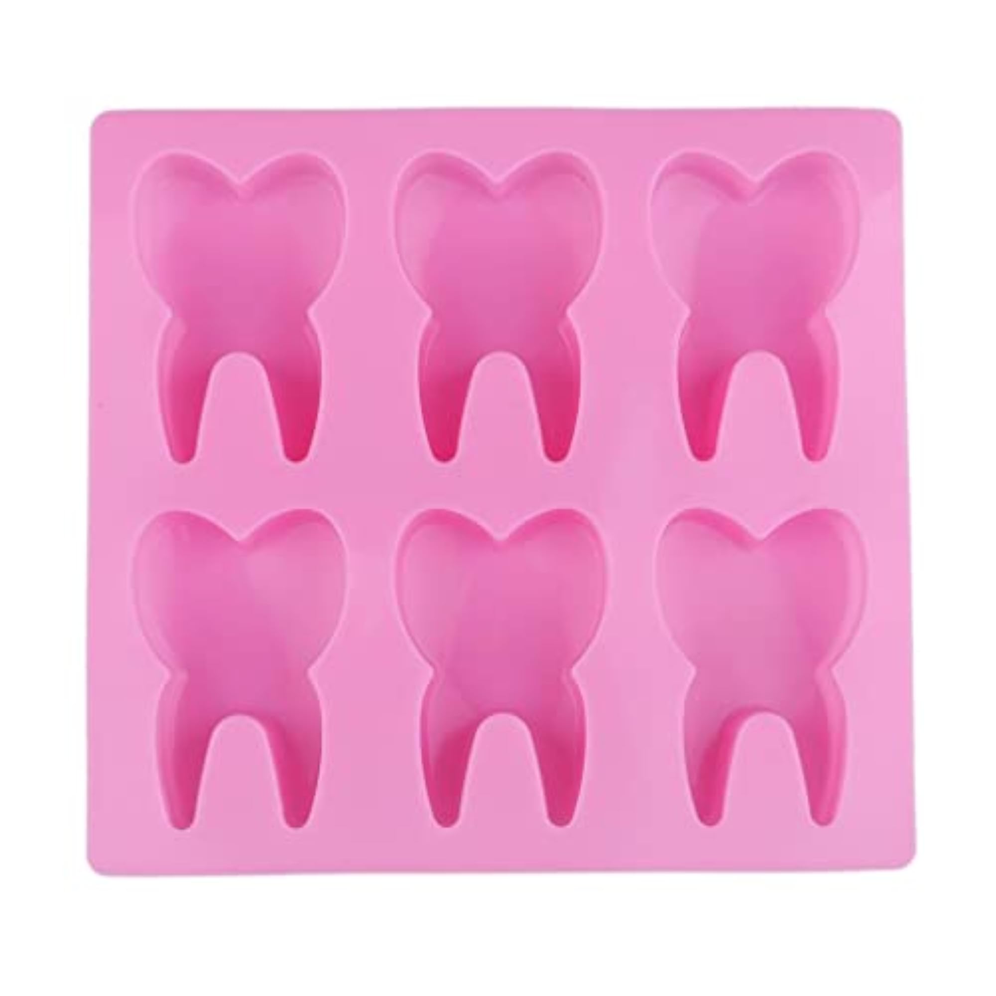 2 DIY Tooth Shape Silicone Molds for Cake Modeling