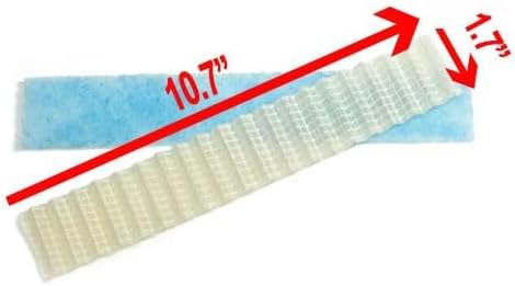 Filter dimensions showing 10.7 inches length and 1.7 inches width