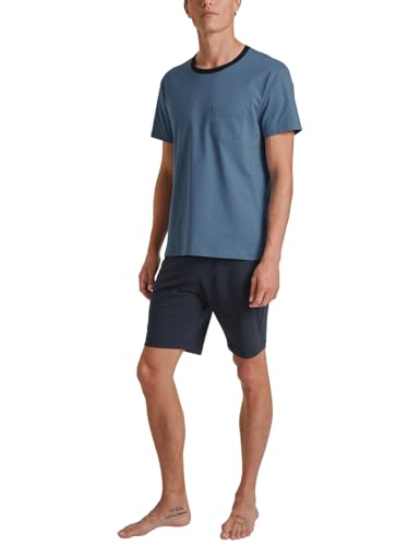 CALIDA Relax Essentials Kurz-Pyjama Herren, aus 100%...