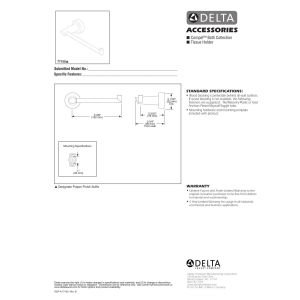 Delta Faucet 77150-SS, 3.75 x 8.03 x 3.75 inches, Stainless