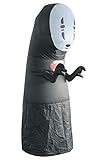 Adult No Face Man Inflatable Costume Black Blow up Suit Black Inflatable Jumpsuit Anime Halloween Funny Fancy Dress