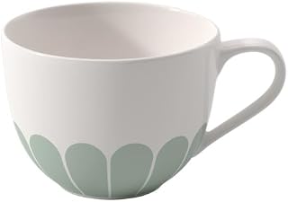 Villeroy & Boch Fleur vert Coffee cup green, dishwasher safe, microwave safe, cup for coffee or tea, coffee mug, mug floral pattern, cappuccino cup, tea cup, premium porcelain